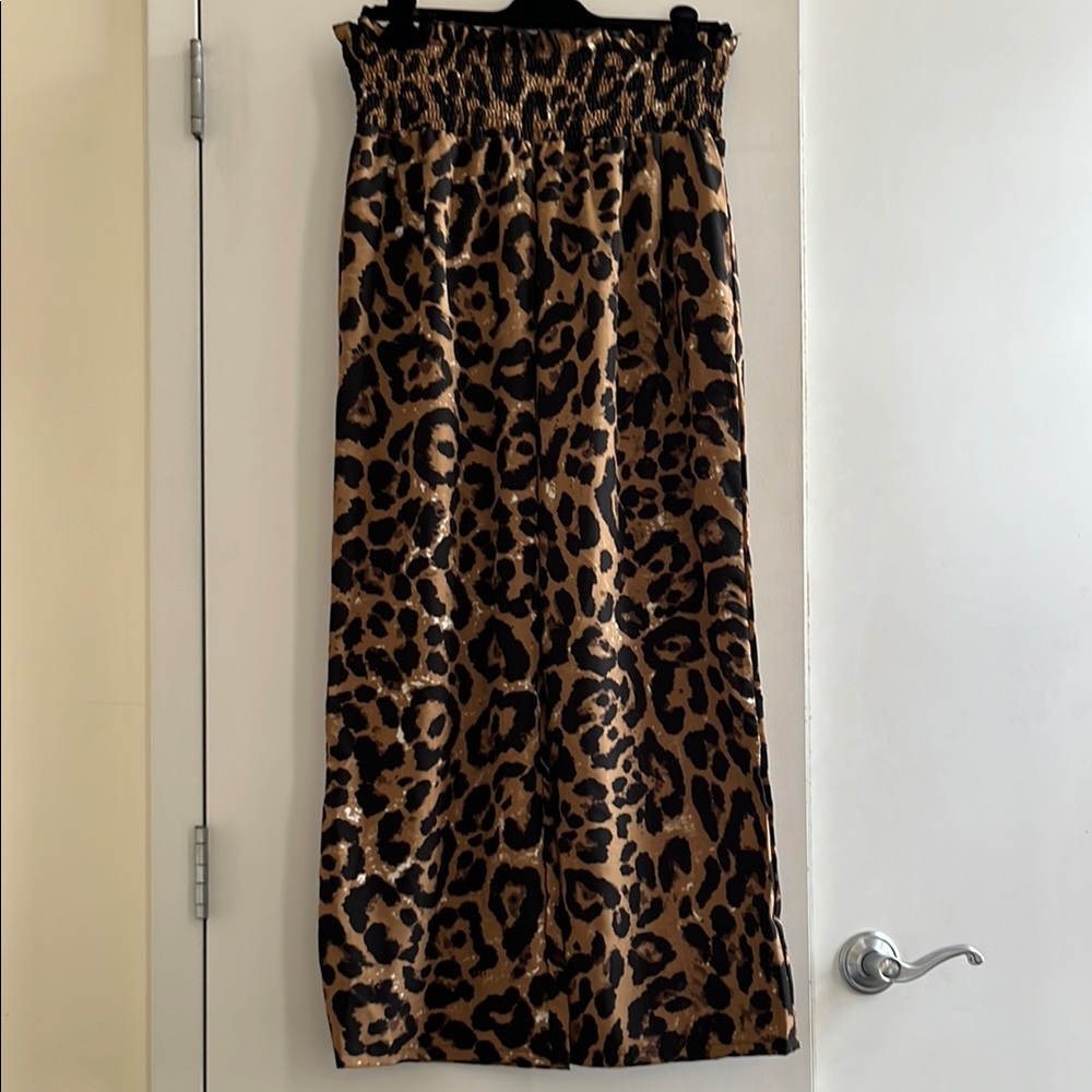 Leopard Print Palazzo Pants